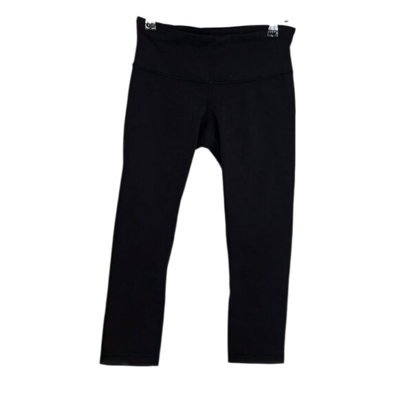 lululemon athletica Pants - Lululemon Wunder Under Low Rise Cropped, Black, Luon, Athletic, Size 4